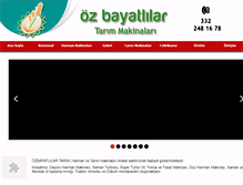 Tablet Screenshot of ozbayatlilartarim.com